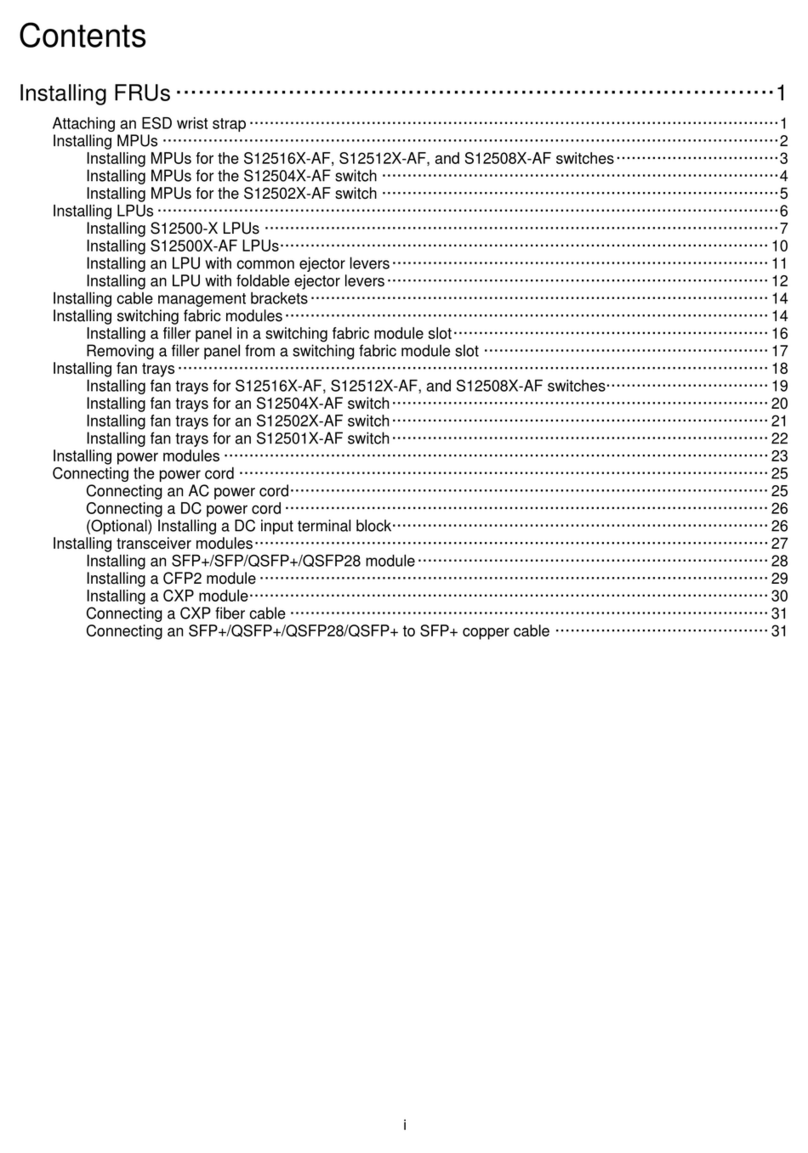 H3C S12501X-AF User manual H3C S12501X-AF User manual