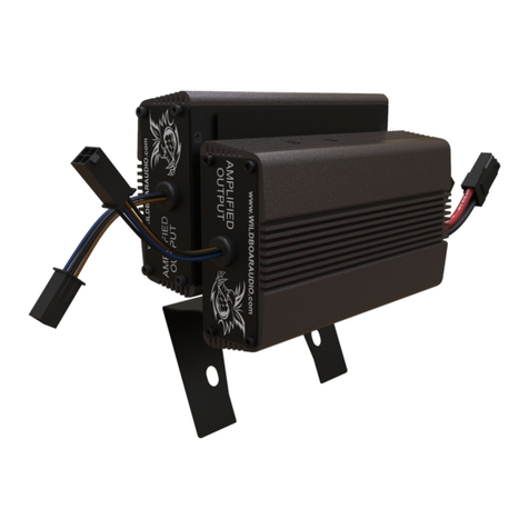 Hogtunes WILD BOAR AUDIO WBA 600.4 installation manual