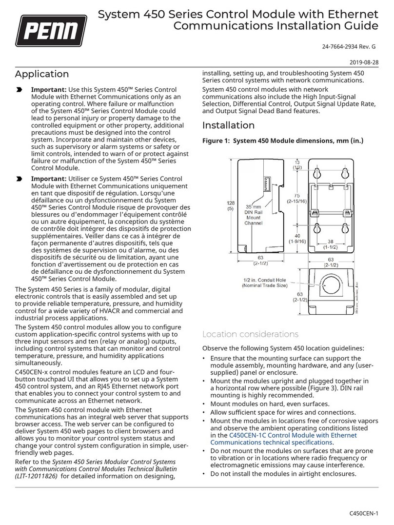 Penn System 450 Series User manual