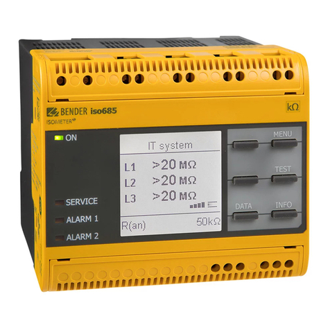 Bender ISOMETER isoNAV685-D-B User manual Bender ISOMETER isoNAV685-D-B User manual