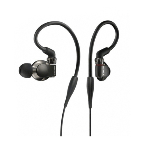 Sony MDR-EX600 User manual Sony MDR-EX600 User manual