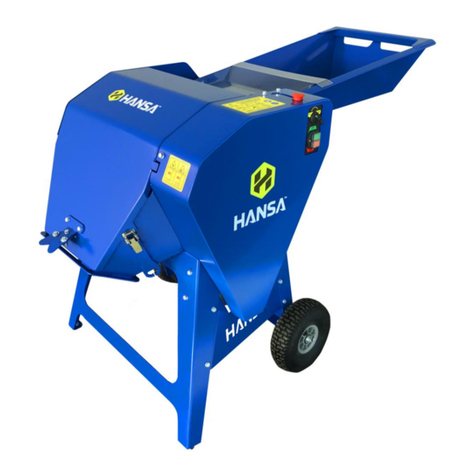 Hansa F3 CHAFF CUTTER Operation, maintenance and safety manual