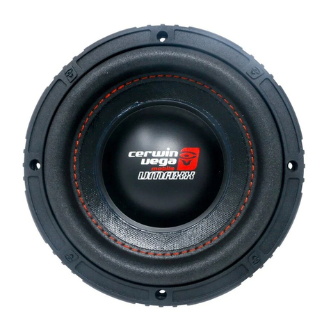 Cerwin-Vega VMAXX Series manual