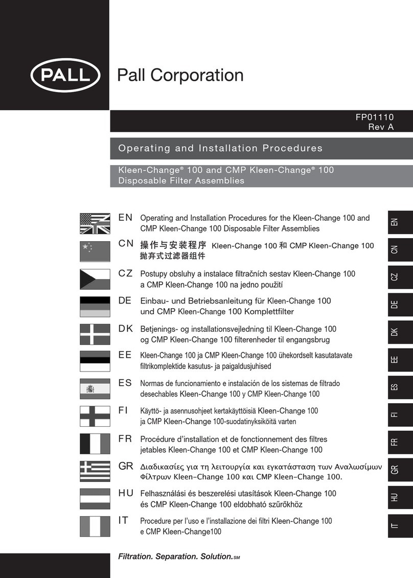Pall Kleen-Change 100 User manual