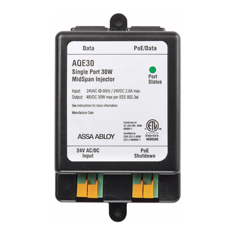 Assa Abloy SECURITRON AQE15 installation manual