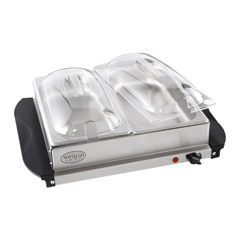 Nostalgia Electrics 2 STATION BUFFET & WARMING TRAY BCD Series instructions Nostalgia Electrics 2 STATION BUFFET & WARMING TRAY BCD Series instructions