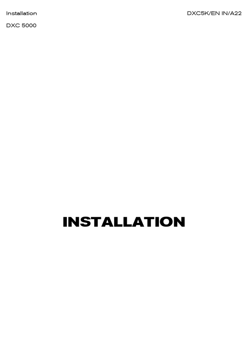Areva DXC 5000 Installation instruction