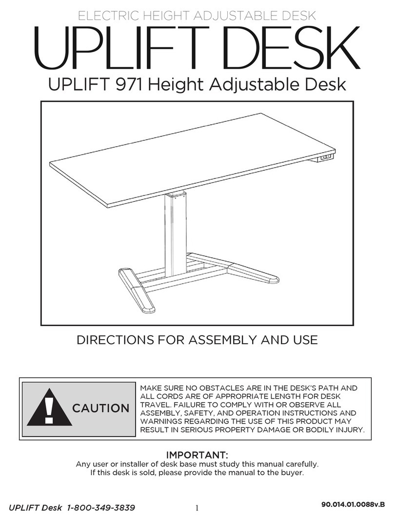 Uplift Desk UPLIFT 971 Quick setup guide Uplift Desk UPLIFT 971 Quick setup guide