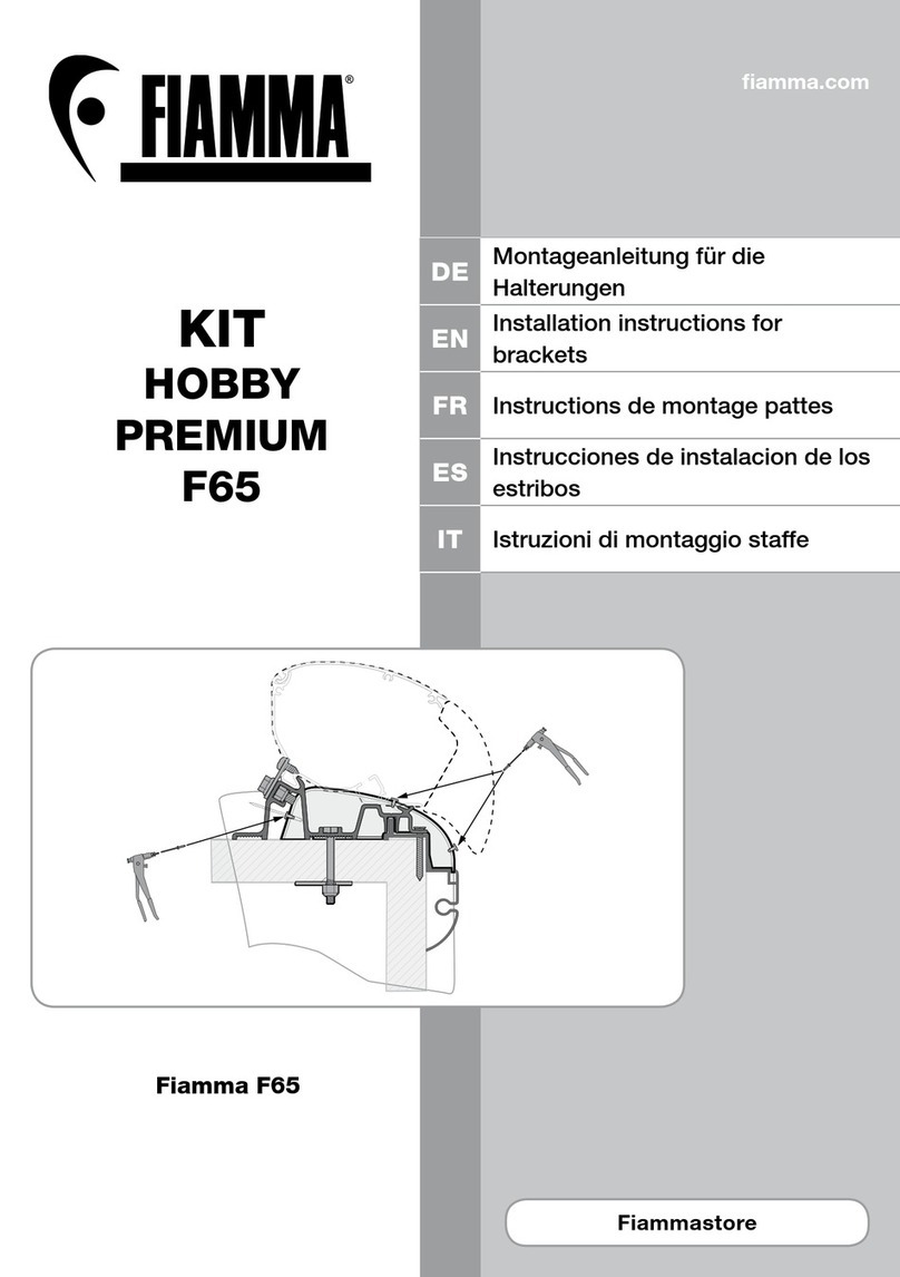 Fiamma HOBBY PREMIUM F65 installation instructions
