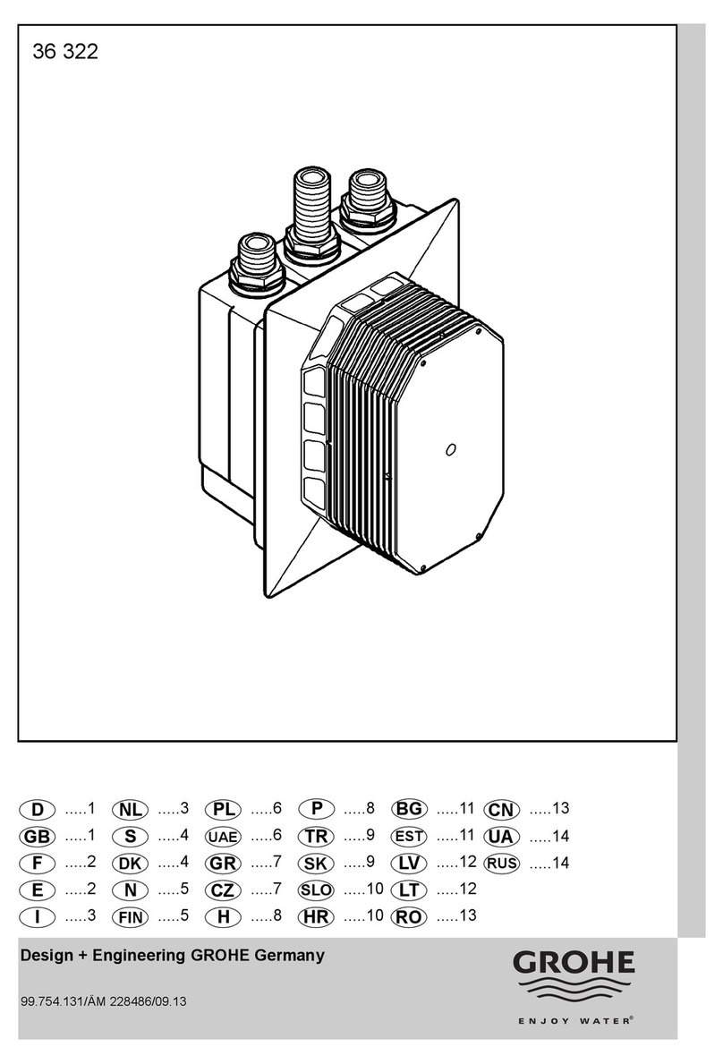 Grohe 36 322 installation instructions