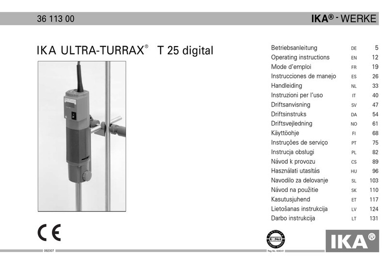 IKA T 25 digital ULTRA-TURRAX operating instructions