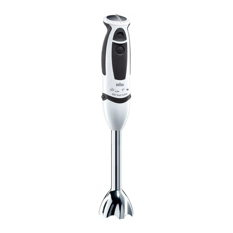 Braun Multiquick 5 MR 540 Menu User manual