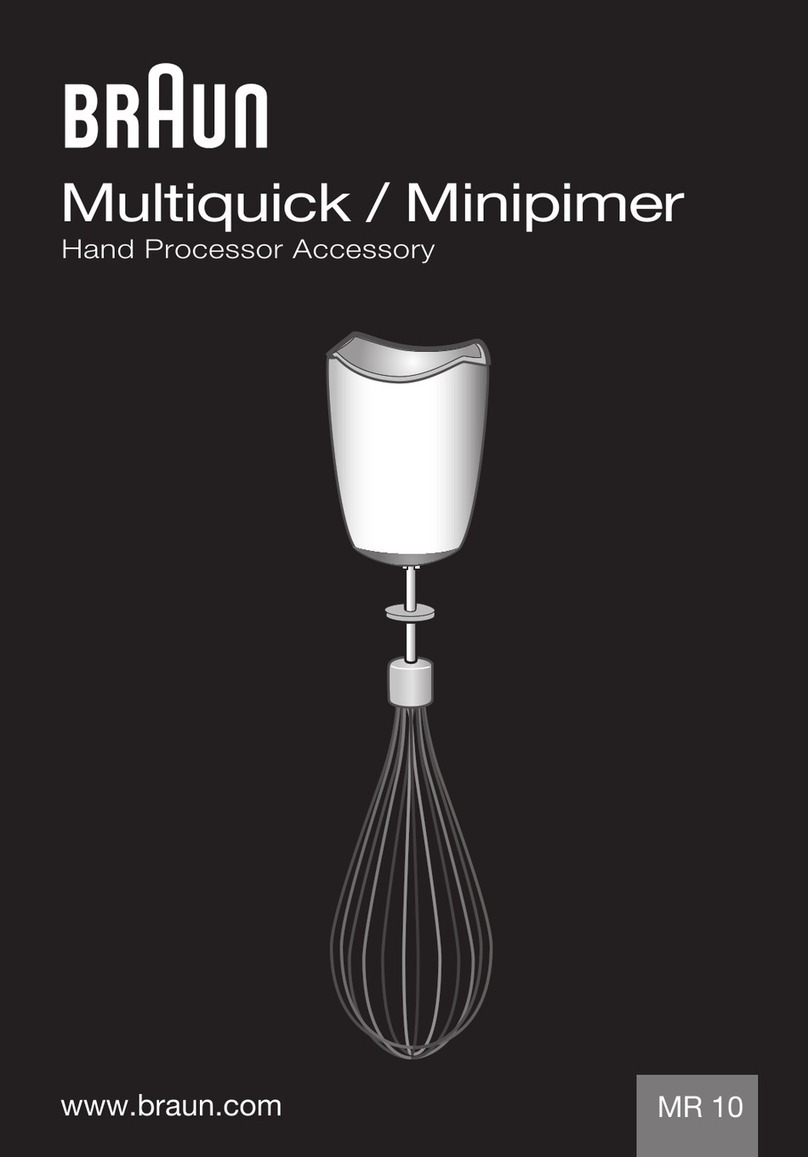 Braun Multiquick Minipimer MR 10 manual