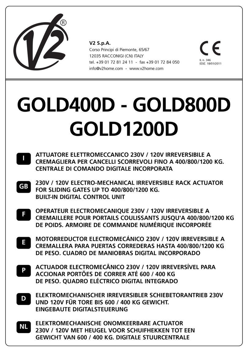 V2 GOLD400D Series manual