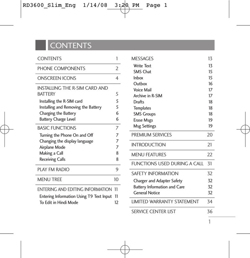 LG RD3600 manual