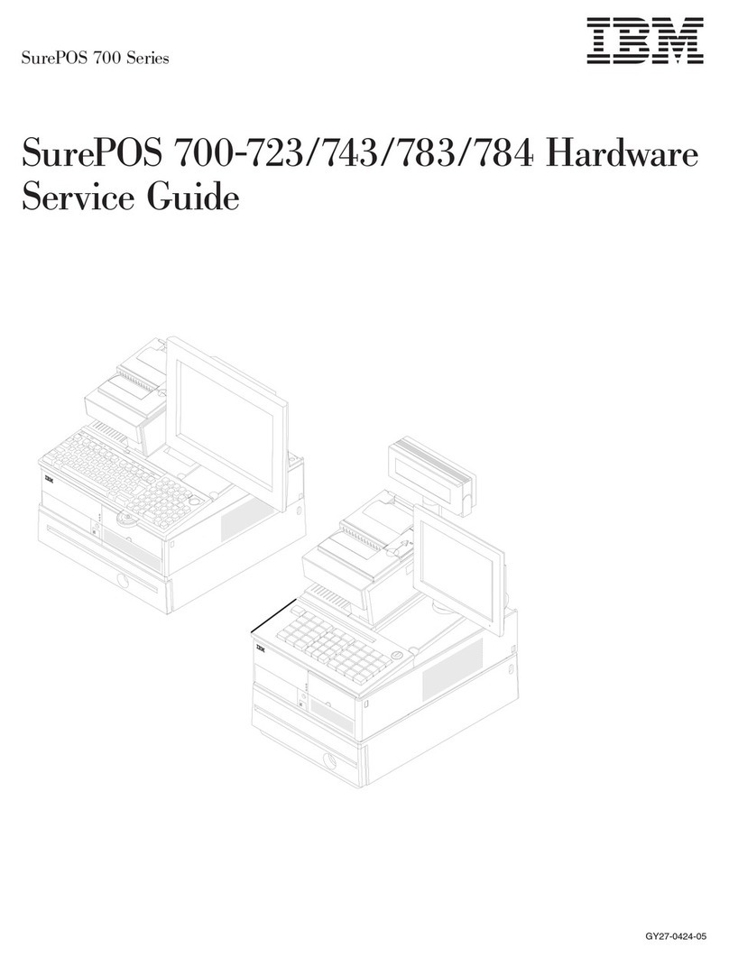 IBM SurePOS 700 Series User manual IBM SurePOS 700 Series User manual