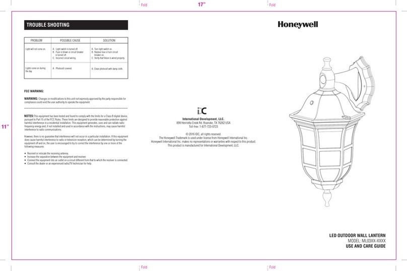 Honeywell ML03 Series User manual