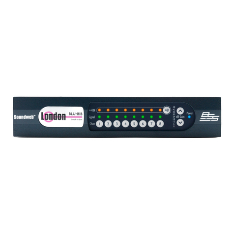 Harman BBS Soundweb London BLU BIB User manual