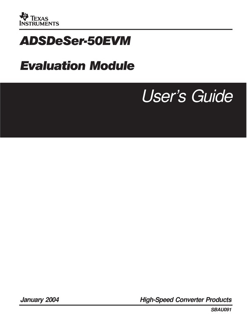 Texas Instruments ADSDeSer-50EVM User manual