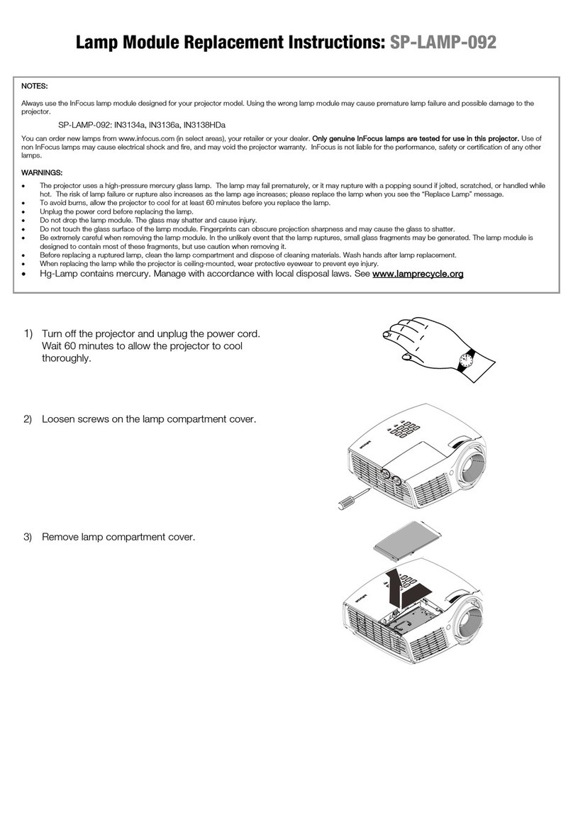 InFocus SP-LAMP-092 Guide