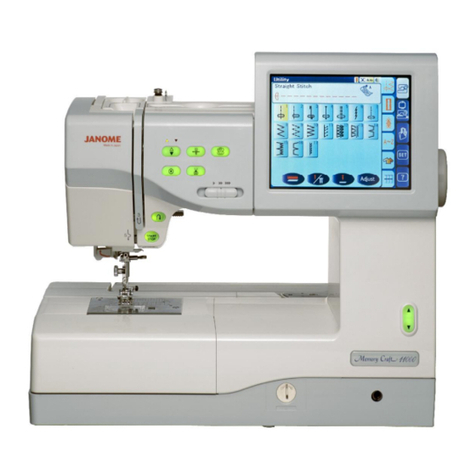 Janome Memory Craft 11000 User manual