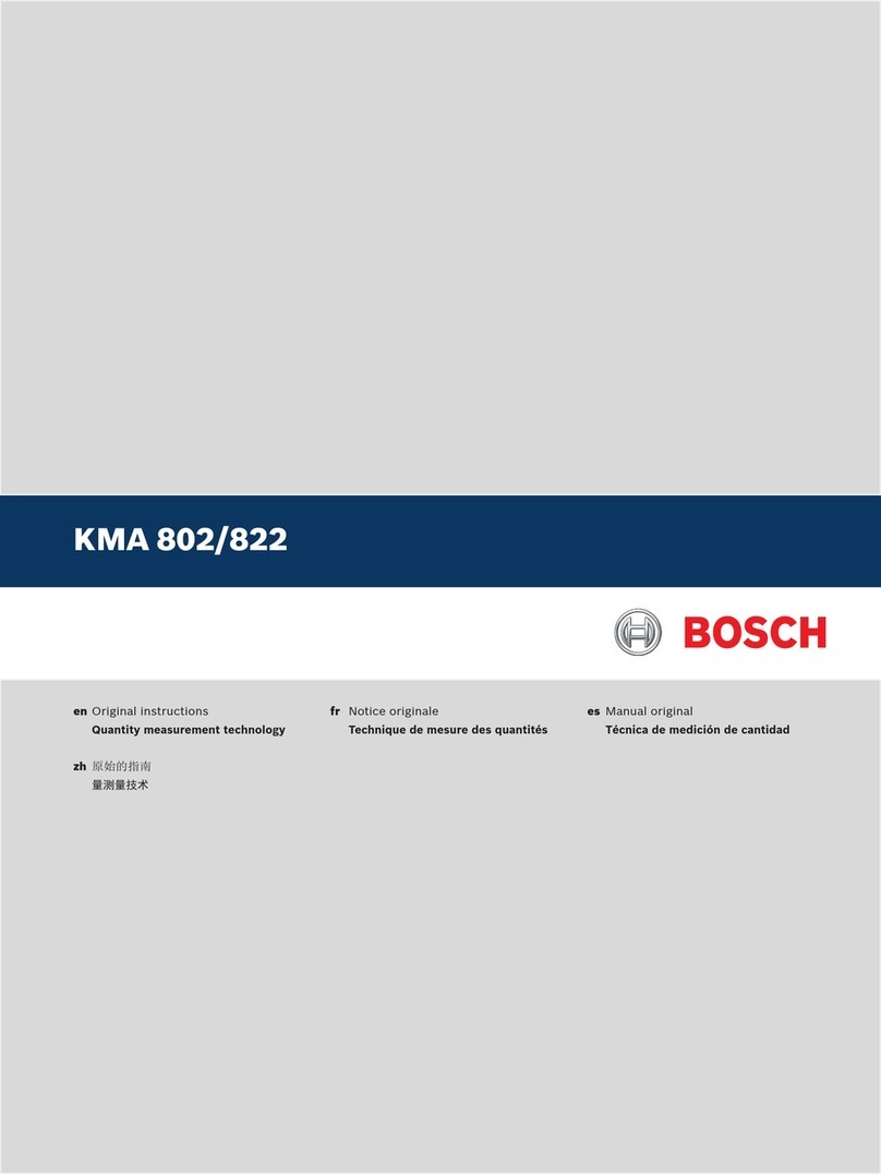 Bosch KMA 802 User manual