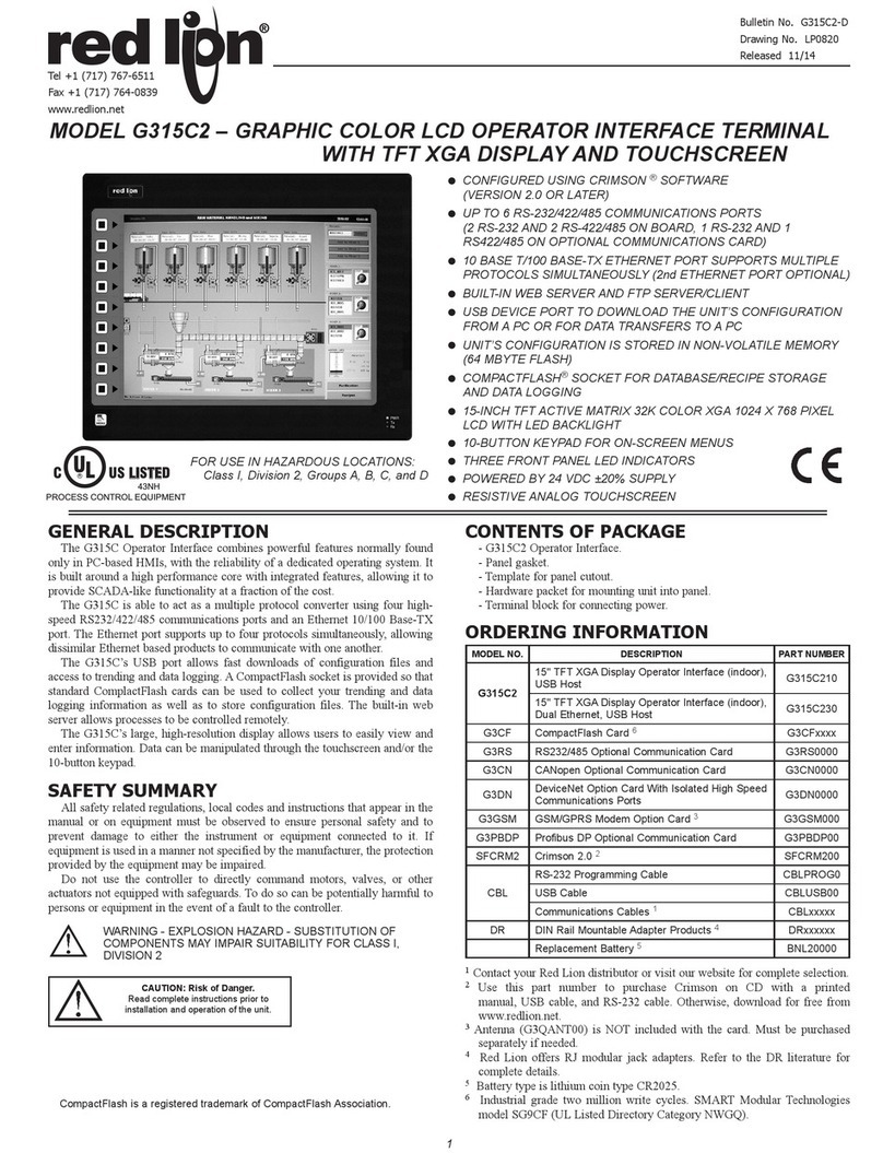 red lion G315C2 manual