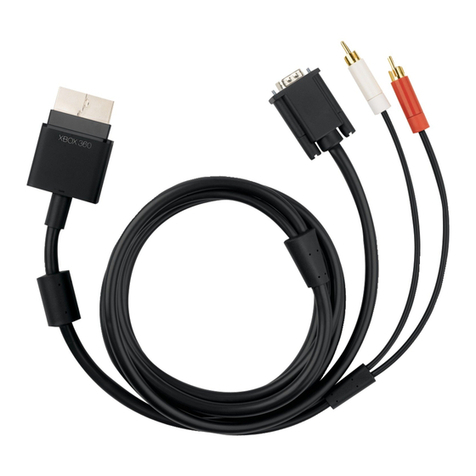 Microsoft Xbox 360 VGA HD AV Cable manual