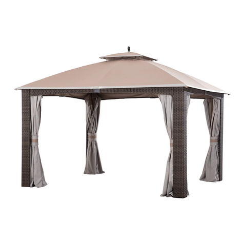 Sunjoy AUGUSTA WICKER GAZEBO L-GZ1190PST User manual