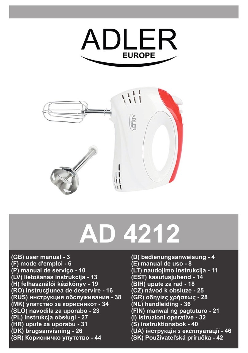 Adler Europe AD 4212 user manual Adler Europe AD 4212 user manual