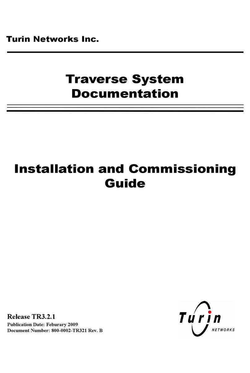 Turin Networks TraverseEdge 100 Installation and commissioning guide