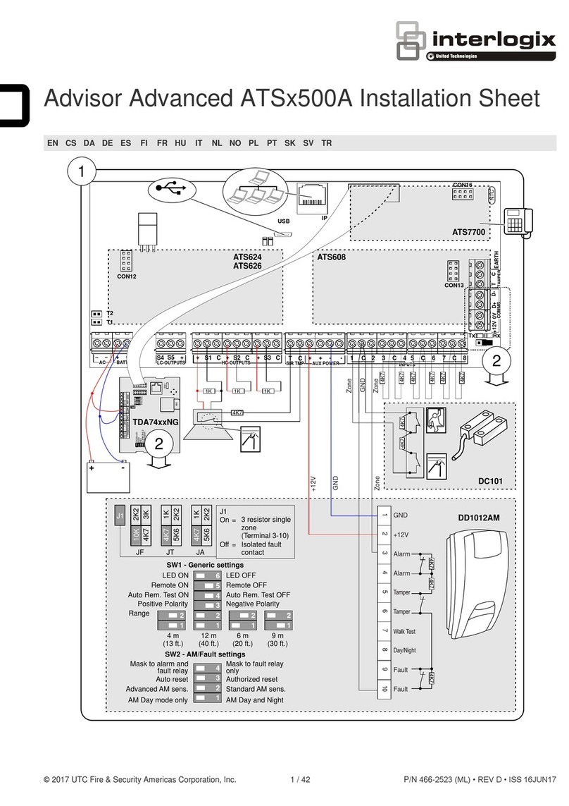 Interlogix ATS 500A Series Assembly instructions