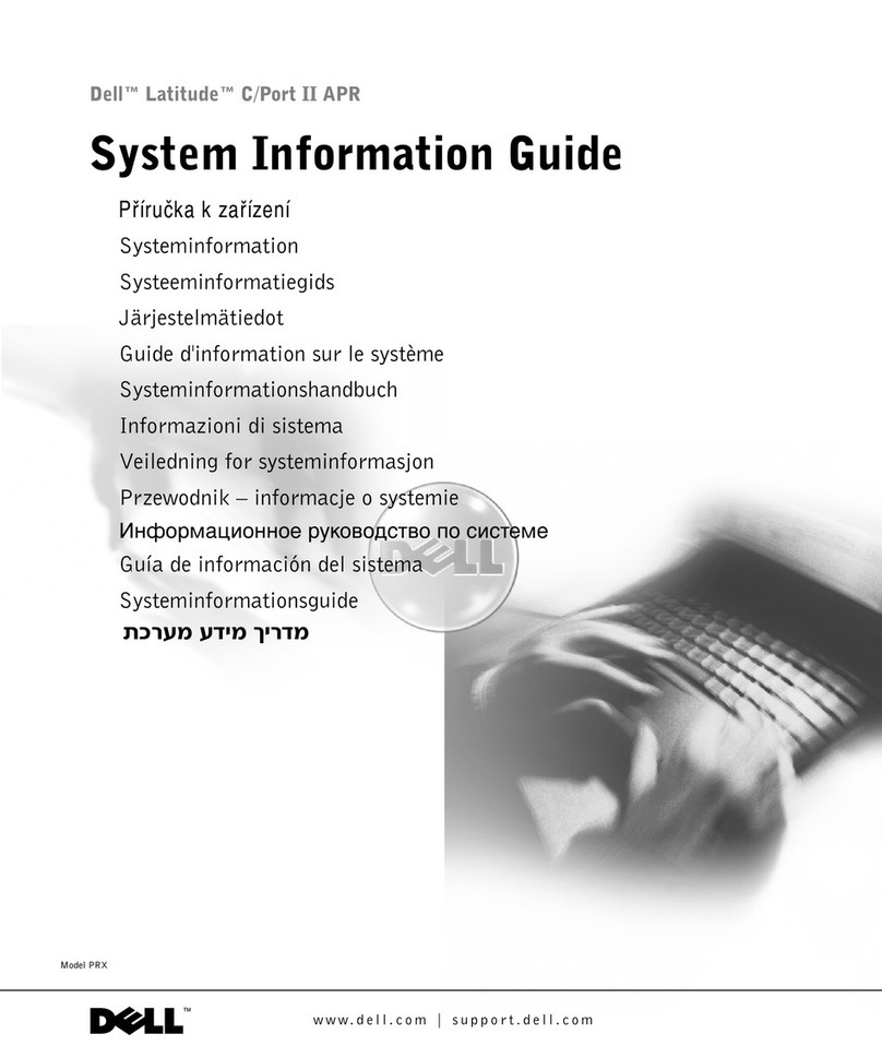 Dell Latitude C/Port II APR System information guide