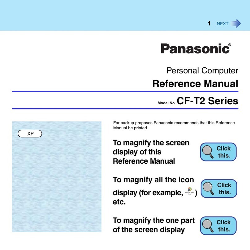 Panasonic CF-T2 Series Reference manual