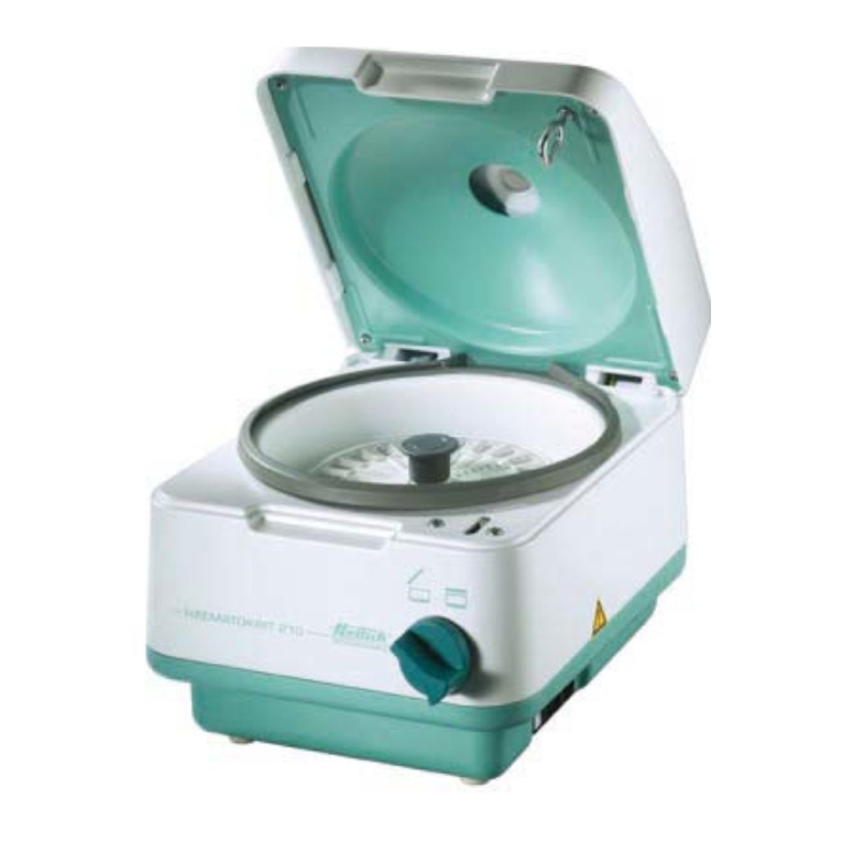 Hettich HAEMATOKRIT 210 operating instructions Hettich HAEMATOKRIT 210 operating instructions