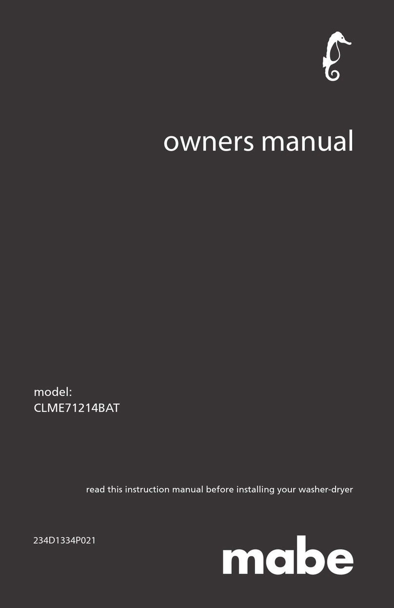 mabe CLME71214BAT owner's manual