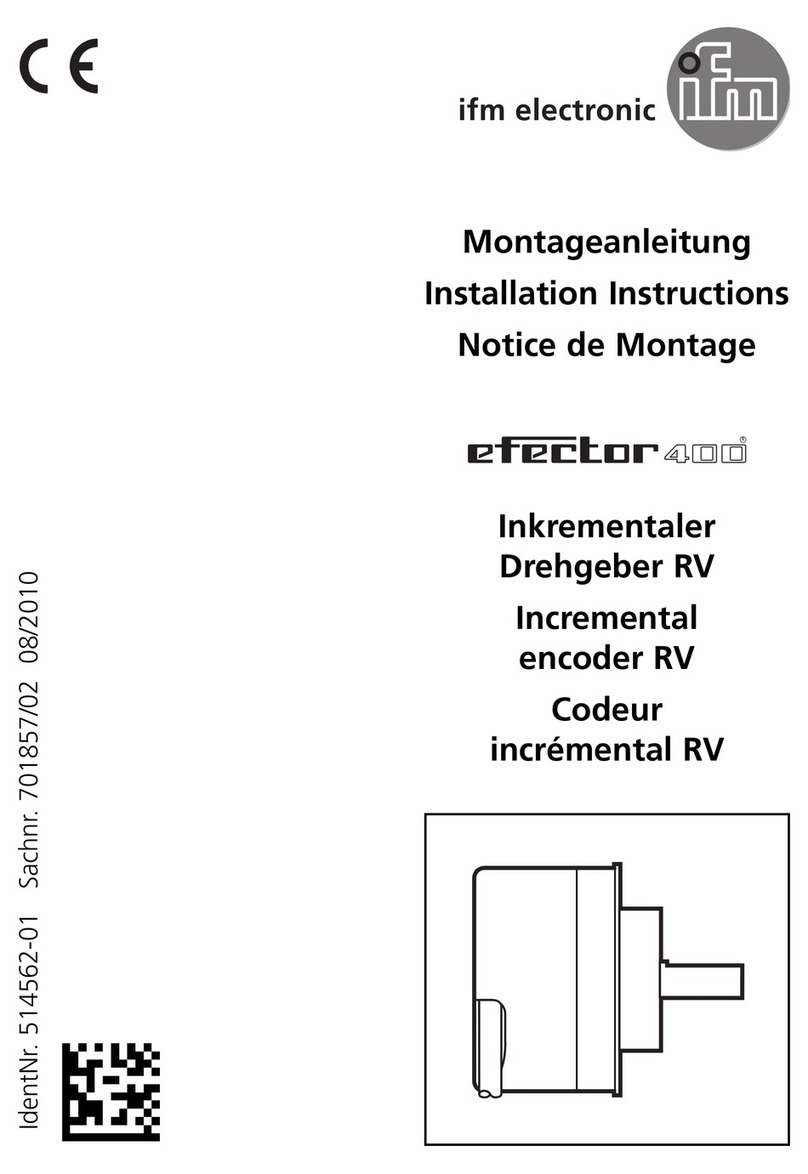 IFM Electronic Efector 400 RV installation instructions