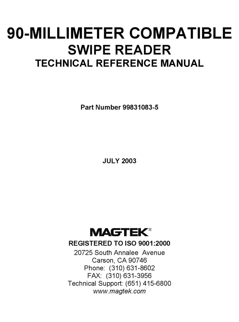 Magtek 99831083-5 Technical reference manual