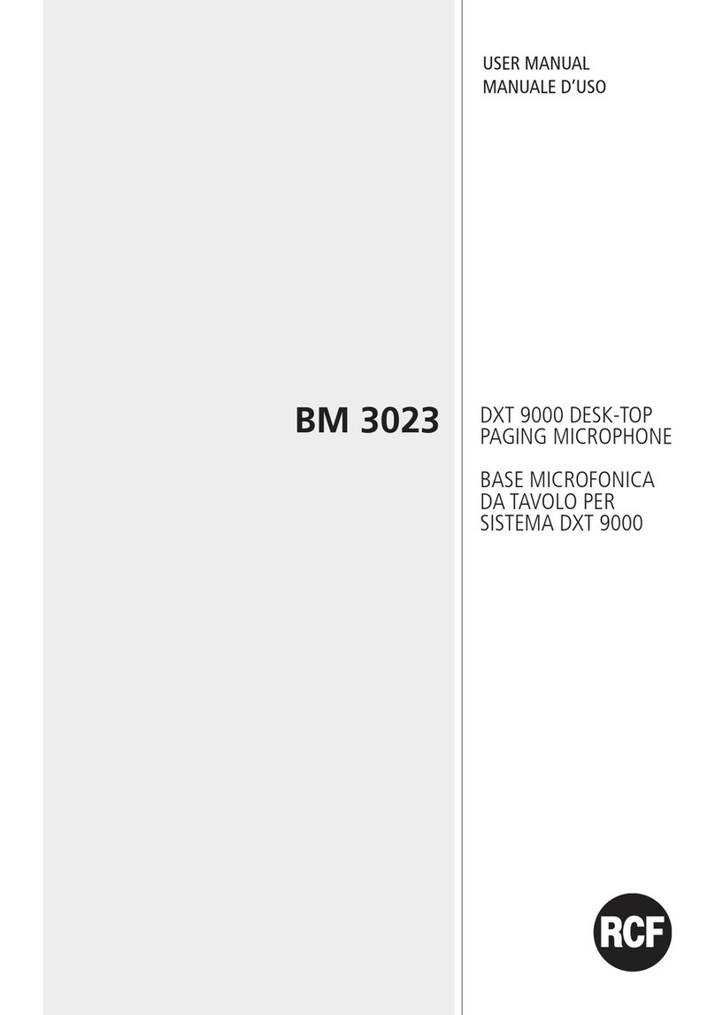 RCF BM 3023 User manual