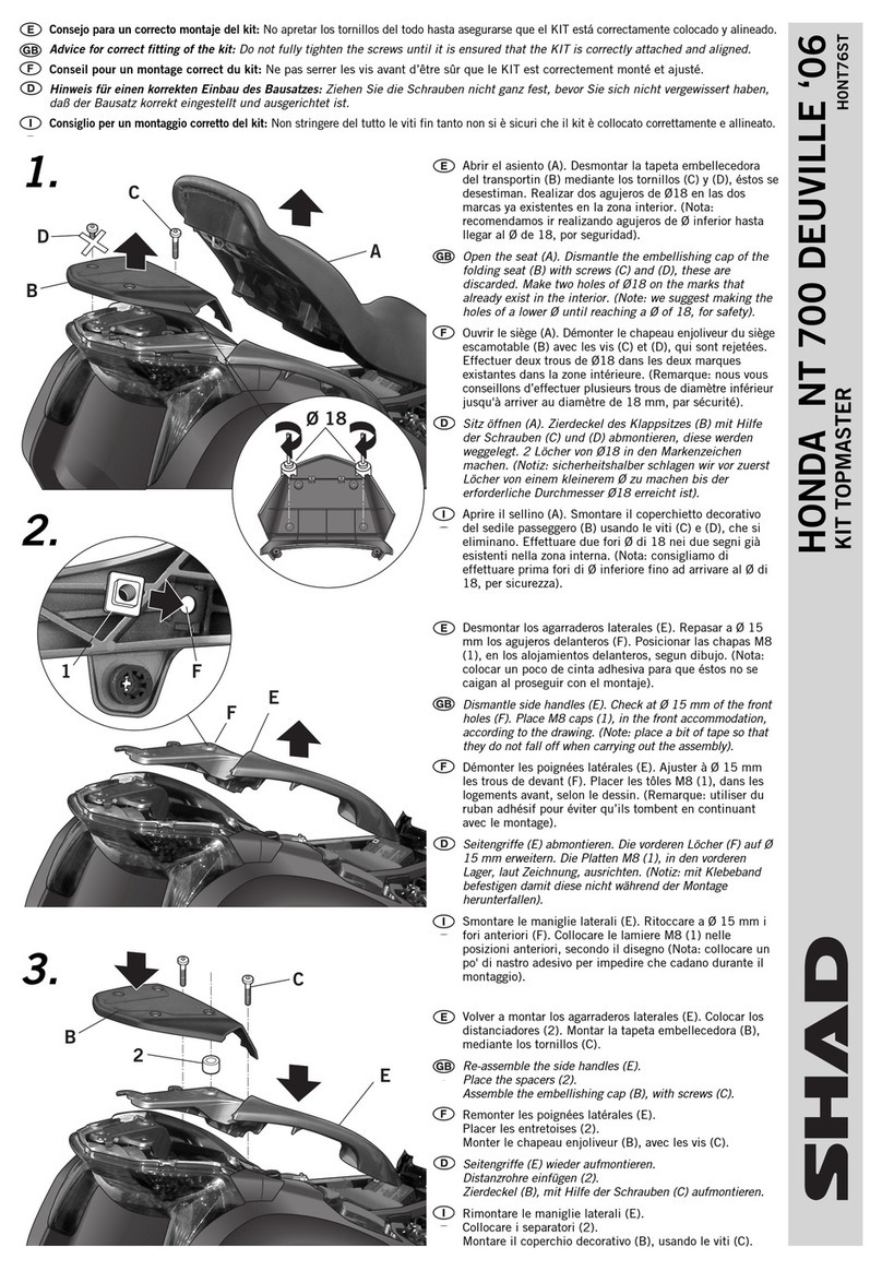 Shad TOPMASTER User manual