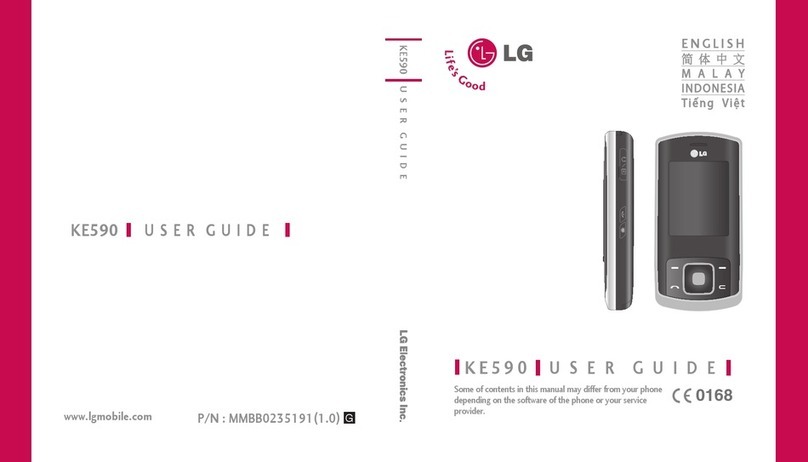 LG KE590 User manual