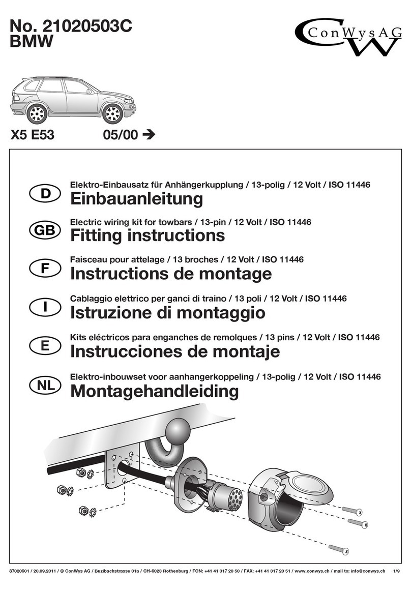 ConWys AG 21020503C Fitting instructions