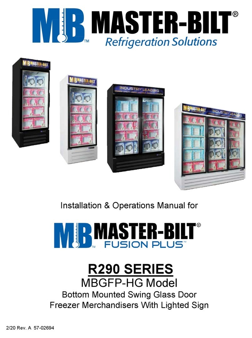 Master Bilt R290 SERIES User manual