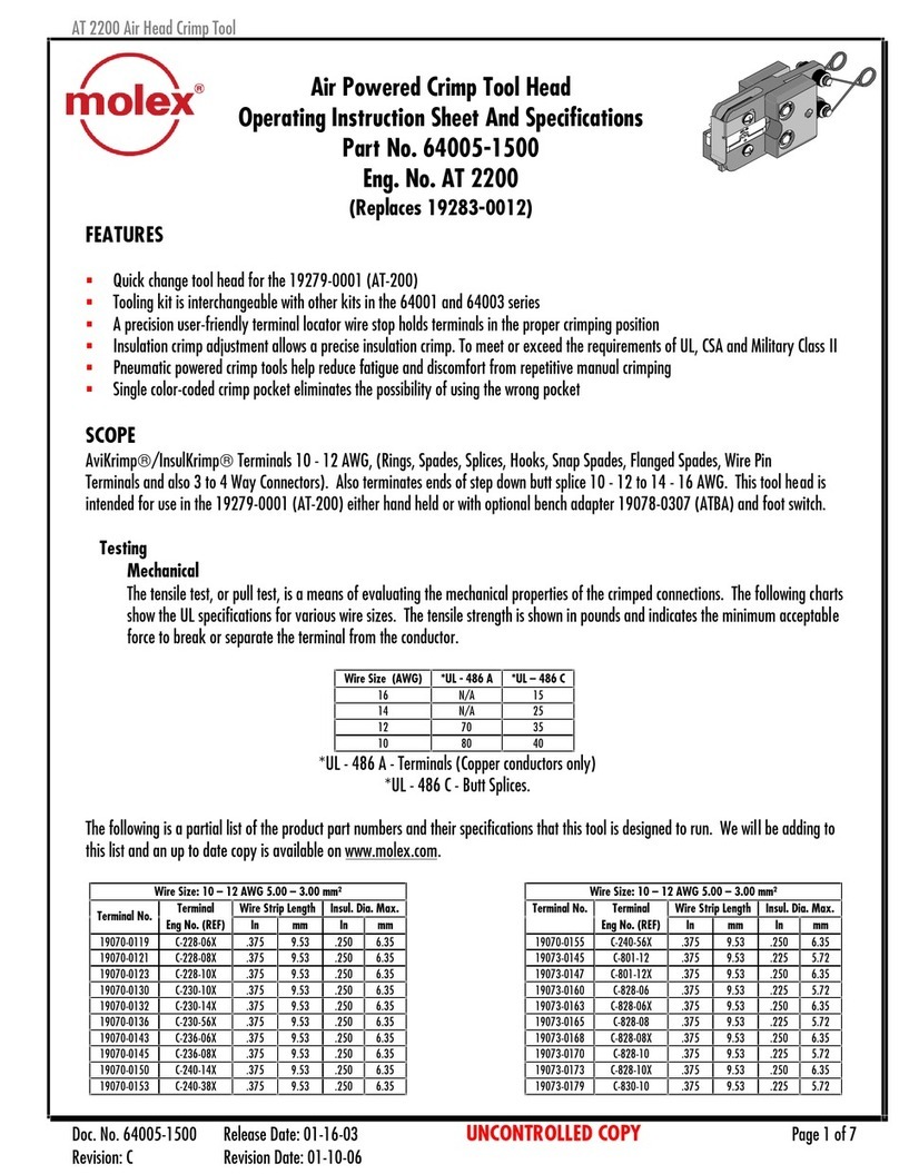 molex AT 2200 User manual