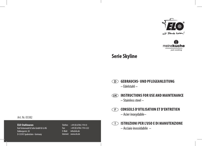 Elo TouchSystems Skyline Series Instructions for use and maintenance