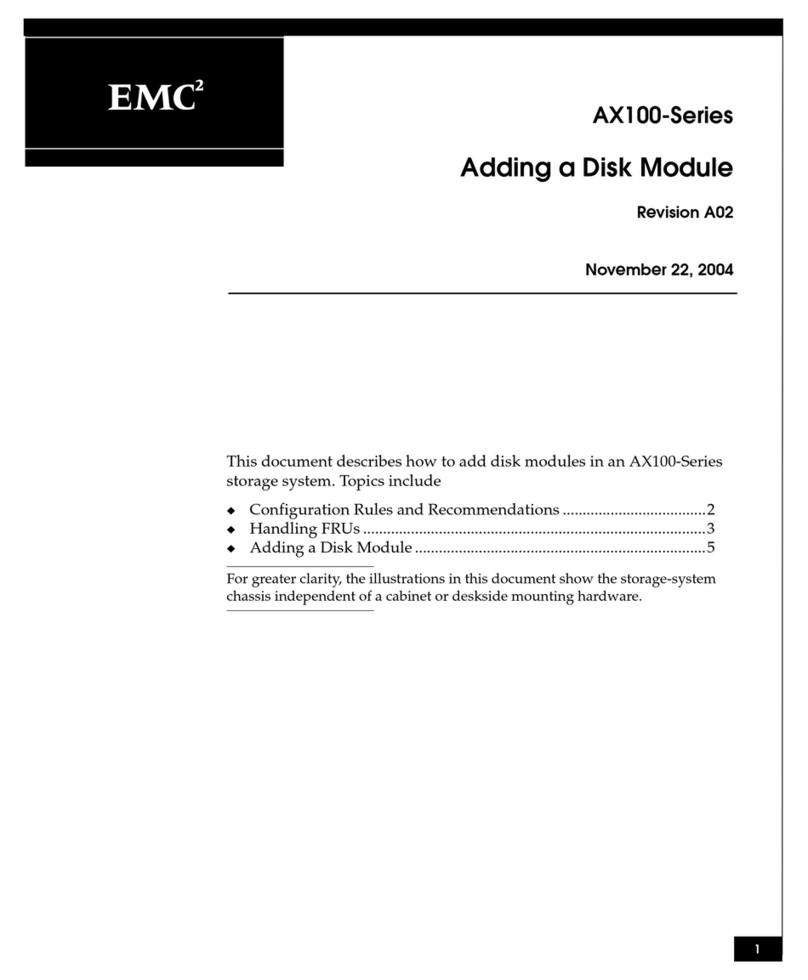 EMC2 AX100 Series User manual