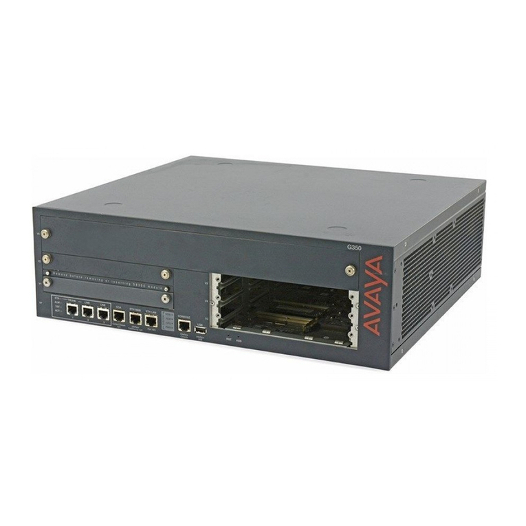 Avaya Media Gateway G350 Instruction Manual