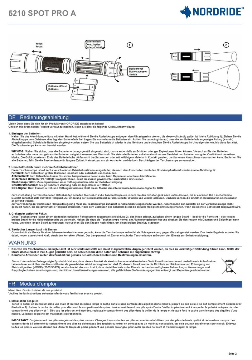 NORDRIDE 5210 SPOT PRO A User manual