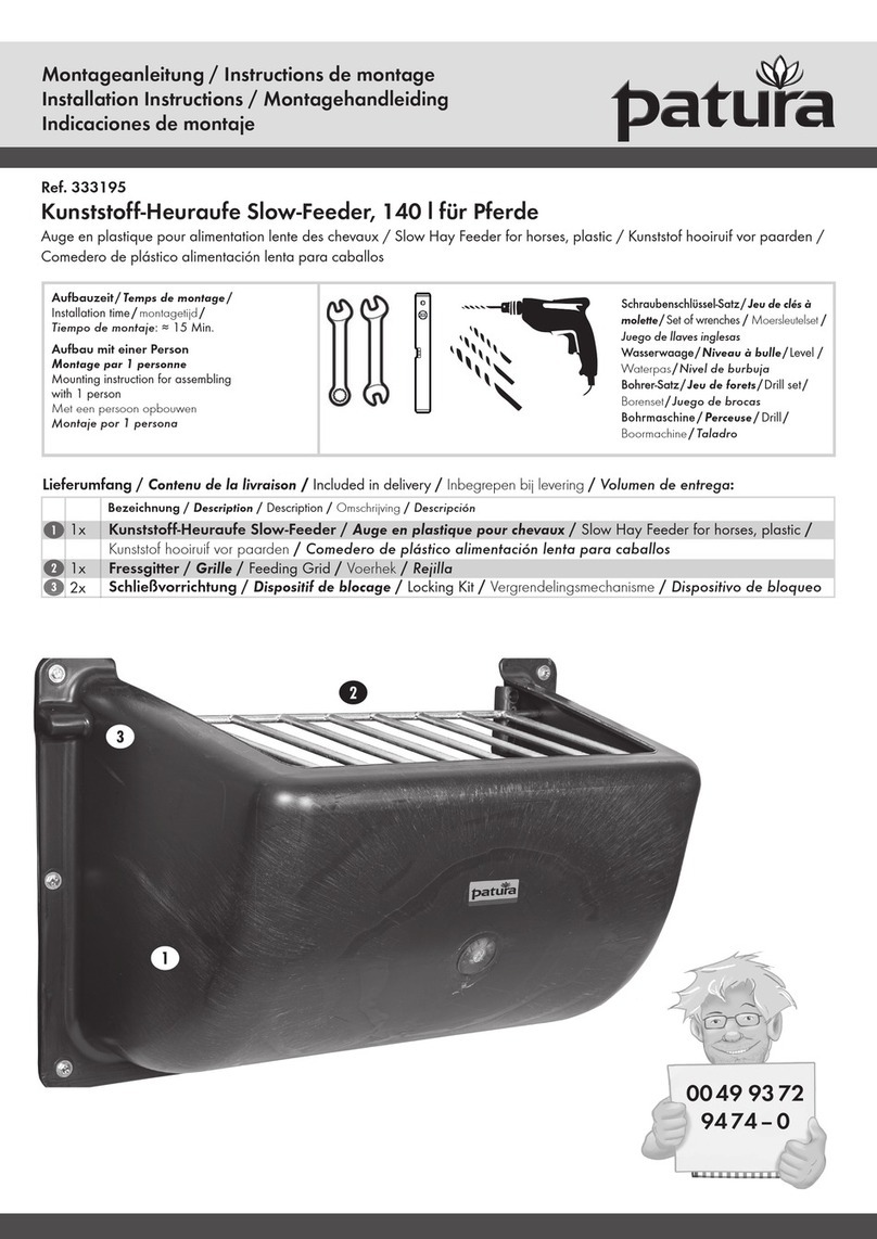 patura 333195 installation instructions
