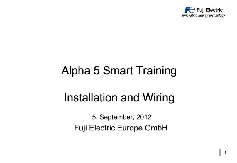Fuji Electric Alpha 5 Installation and Wiring
